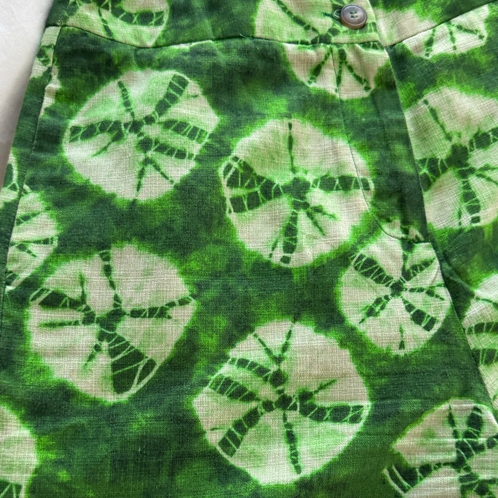 Stella JaneGreen Tie-Dye Women's Shorts - Picture 3 of 3